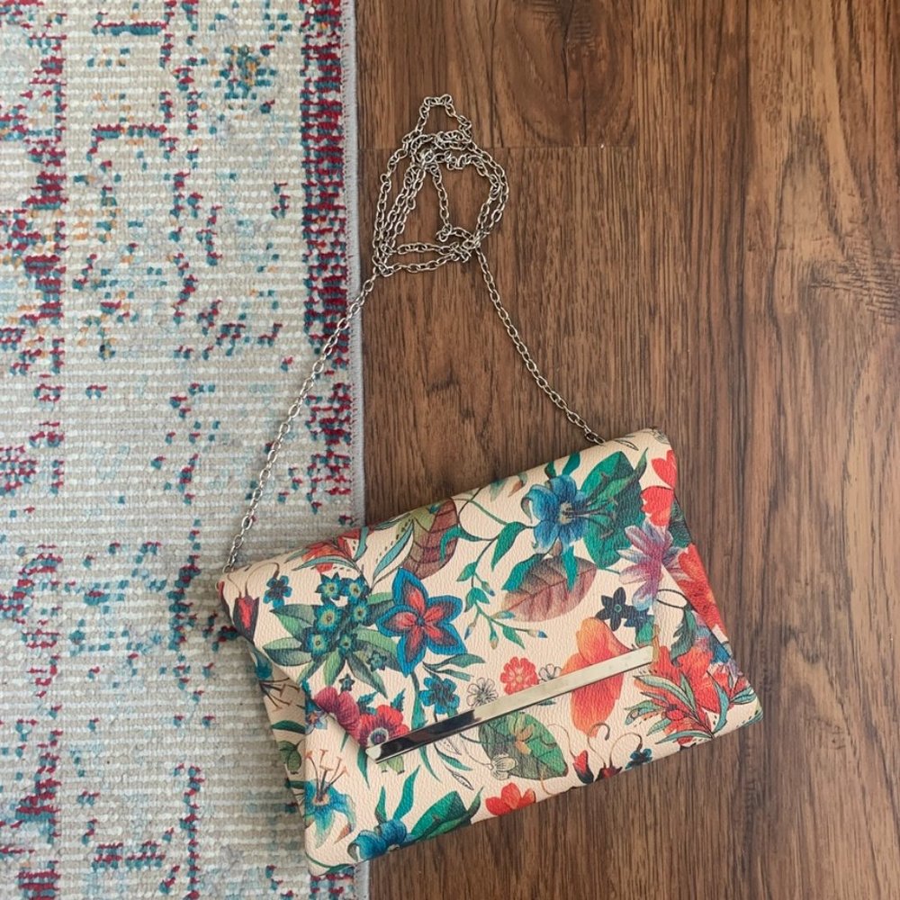 Floral Print Clutch